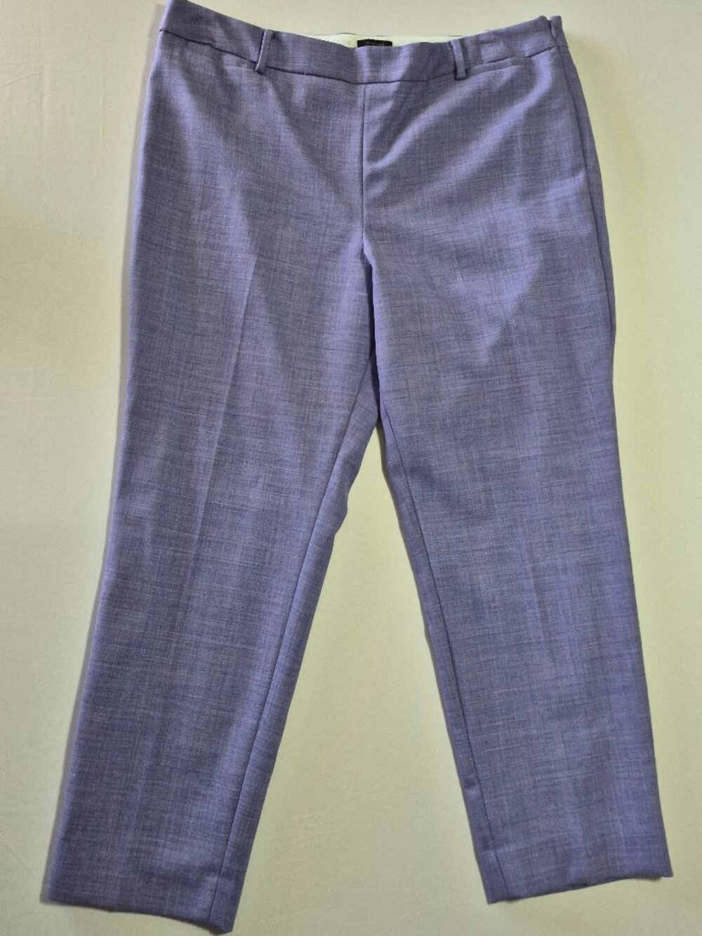 NWOT Talbots Chatham Petites Lavender Purple Pants 16P Wool Blend Lined Side Zip